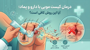 درمان کیست مویی با دارو و پماد؛ آیا این روش کافی است؟